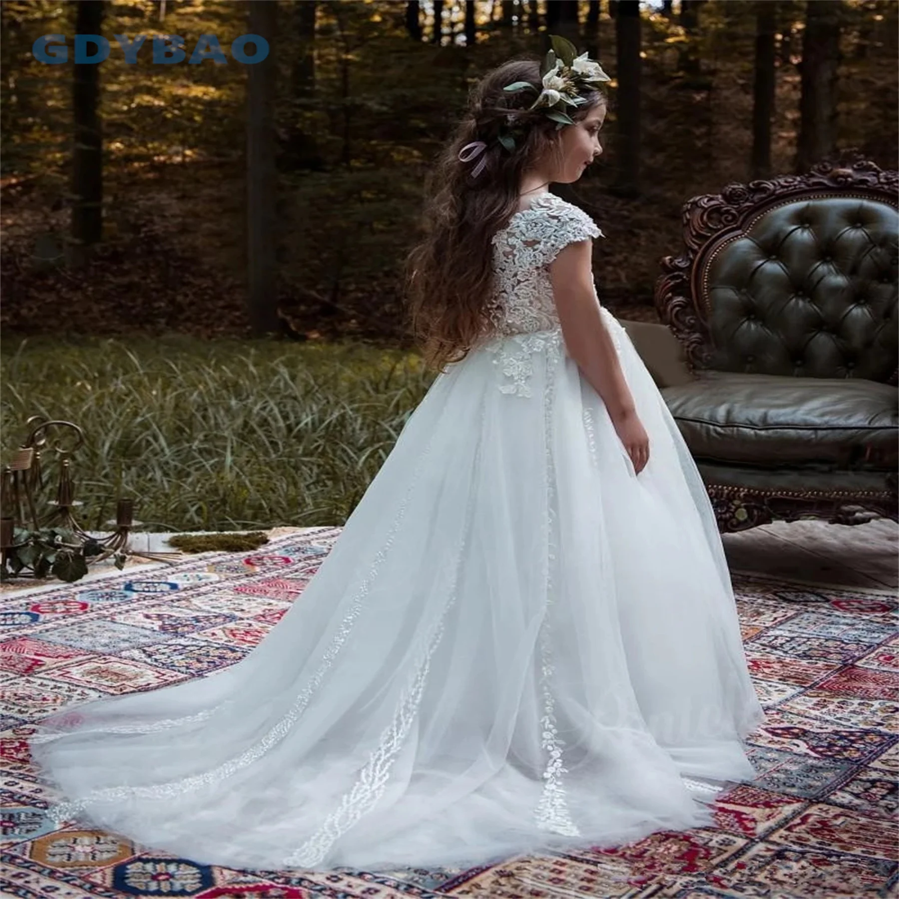 Lace Tulle Flower Girl Dress Bows Children's First Communion Ball Gown Wedding Party Bridesmaid Dresse Kids
Lace Tulle Flower Girl Dress Bows Children's First Communion Ball Gown Wedding Party Bridesmaid Dresse Kids