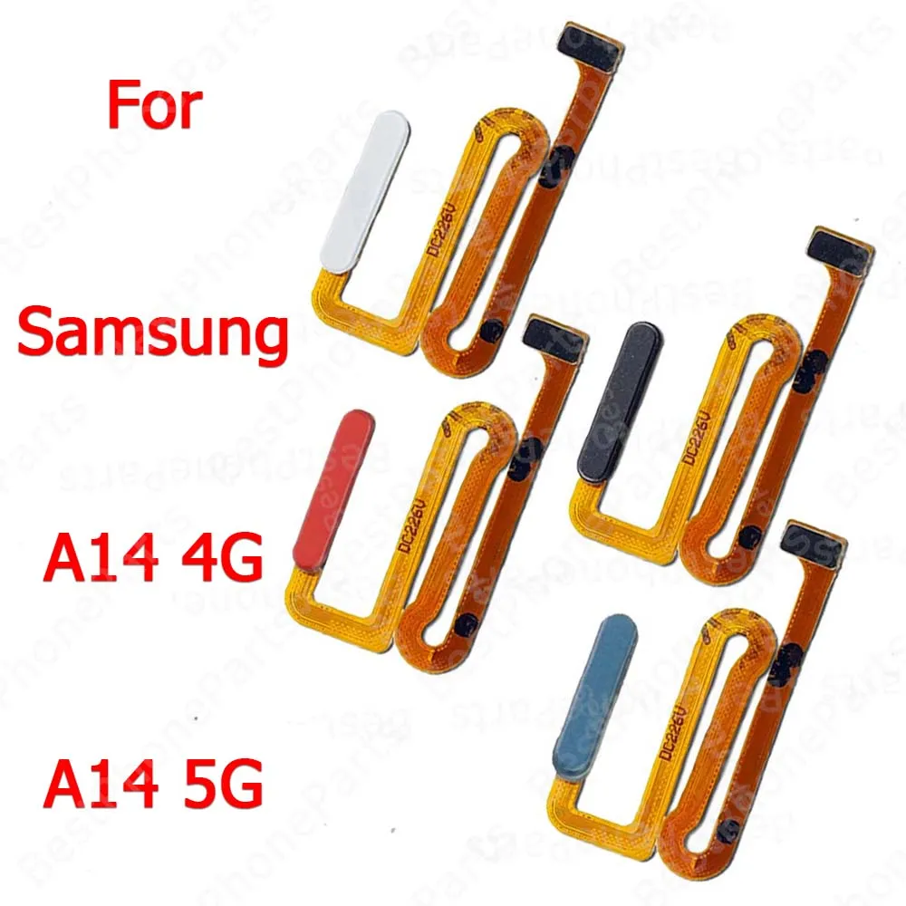 

Fingerprint Sensor Flex Cable For Samsung Galaxy A14 4G 5G A145 A146 Touch Menu Finger Print Scanner New Replacement