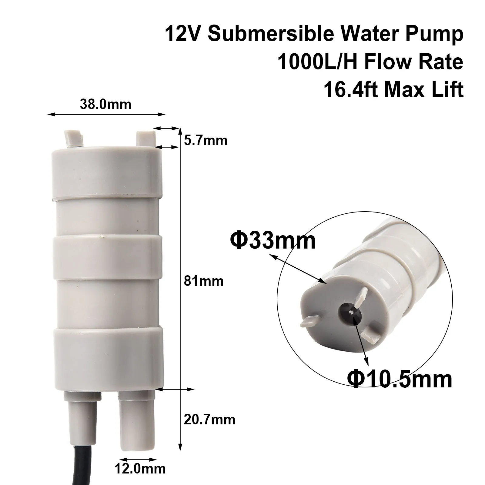 1pc Portable DC 12V DC Electric Submersible Pump For Pumping Diesel Oil Water Aluminum Alloy Shell 1000L/H Fuel Transfer Pump
1pc Portable DC 12V DC Electric Submersible Pump For Pumping Diesel Oil Water Aluminum Alloy Shell 1000L/H Fuel Transfer Pump