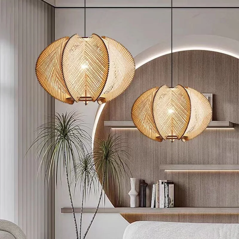 Japanese Style Rattan Chandelier Ceiling Light Bamboo Pendant Light Hanging Lights Droplights Led Dining Light Minimalist
Japanese Style Rattan Chandelier Ceiling Light Bamboo Pendant Light Hanging Lights Droplights Led Dining Light Minimalist