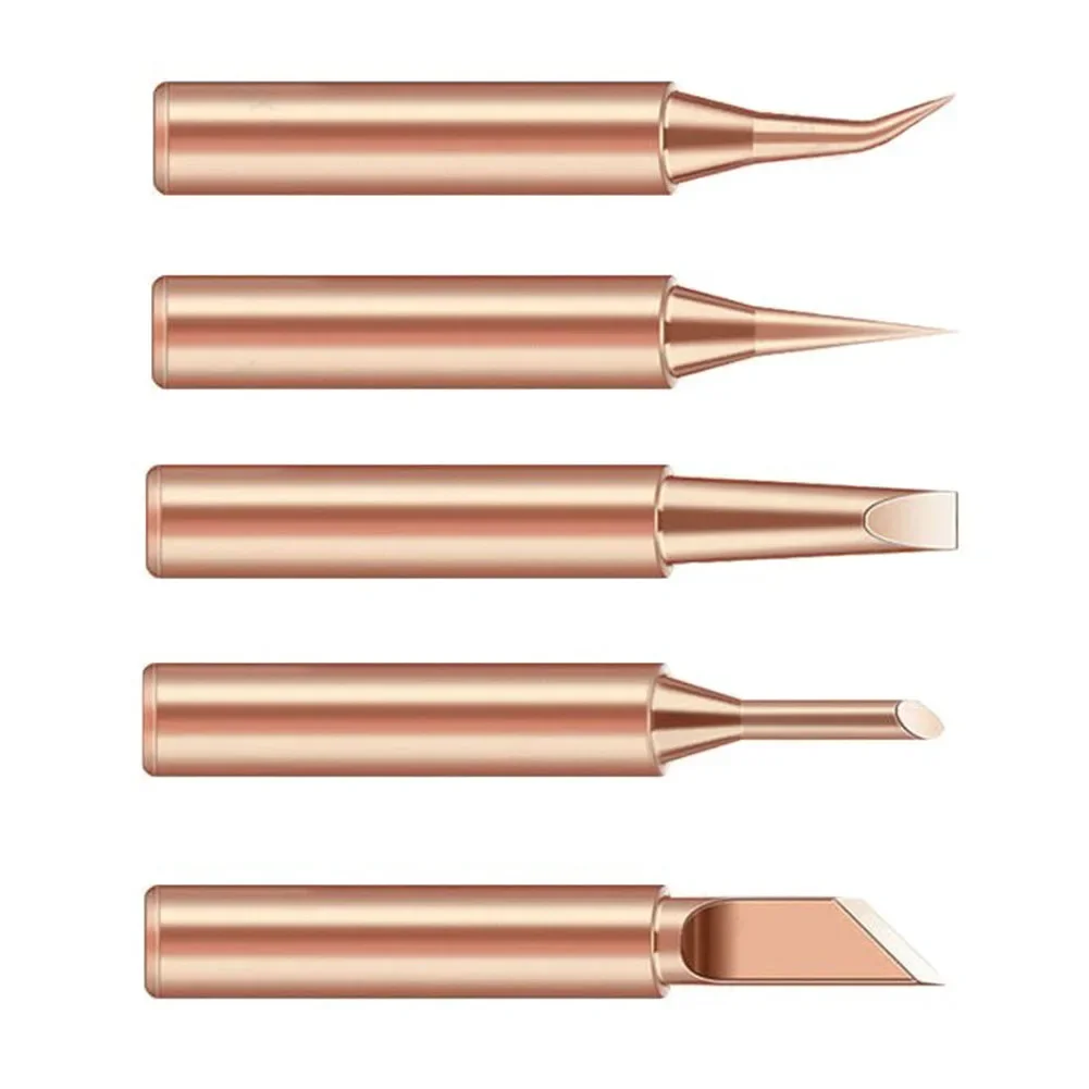 5pcs Soldering Iron Tips Copper Iron Head Professional Bit Replacement Parts For Household Soldering Welding Equipment Parts
5pcs Soldering Iron Tips Copper Iron Head Professional Bit Replacement Parts For Household Soldering Welding Equipment Parts