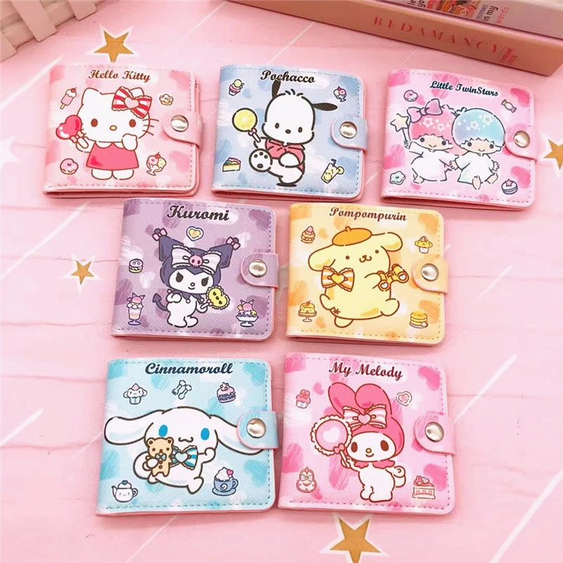 Catone Sanrio Kawaii Hello Kitty Cinnamoroll My Melody Kuromi ПУ Повседневная сумка для денег кошелек для мелочи с кнопками 
Catone Sanrio Kawaii Hello Kitty Cinnamoroll My Melody Kuromi ПУ Повседневная сумка для денег кошелек для мелочи с кнопками