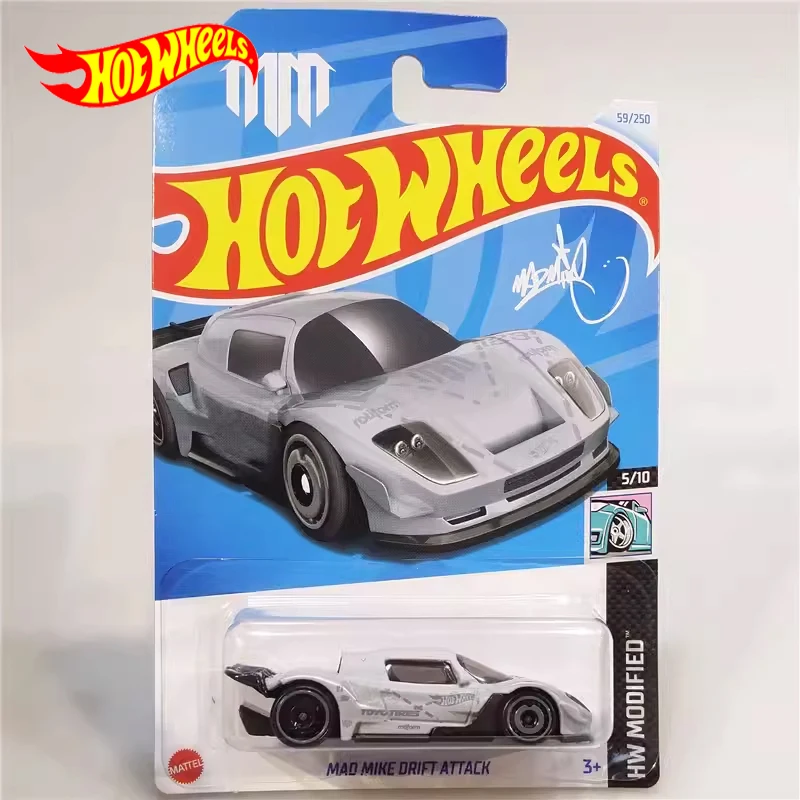 

Original Hot Wheels Car Mad Mike Drift Attack Toys for Boys 1/64 Diecast Alloy Vehicle Model Modified Collection Birthday Gift