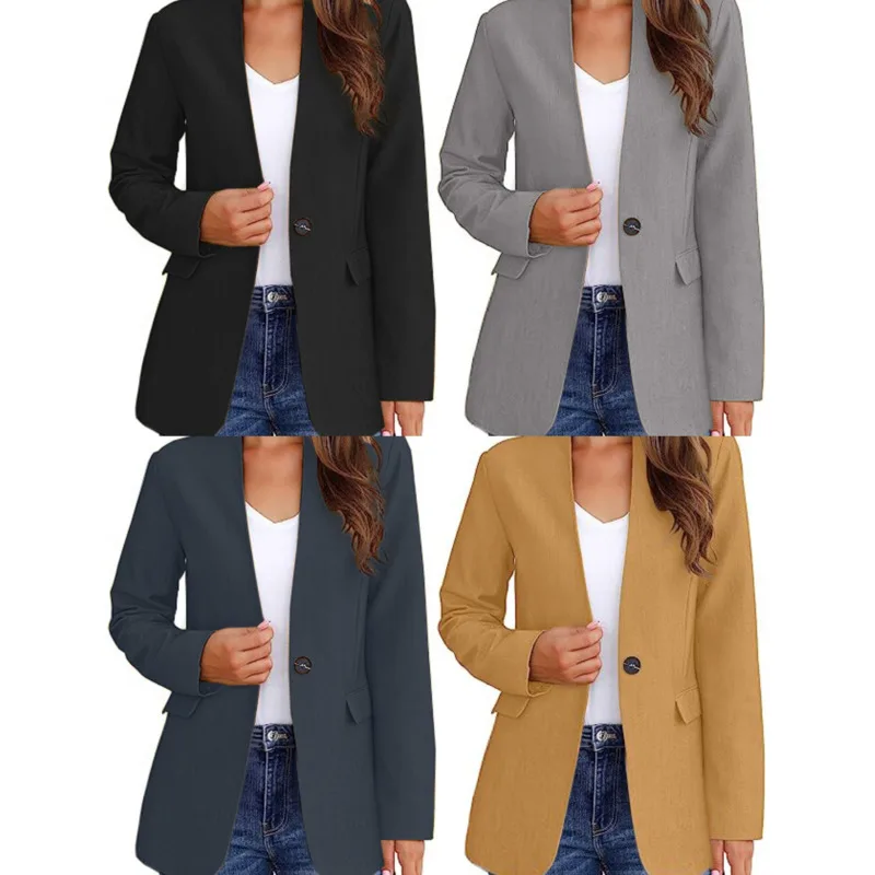 Women's New Suit Jacket 2023 Autumn/Winter Casual Style Solid Color Commuter Fit Suit Jacket
Women's New Suit Jacket 2023 Autumn/Winter Casual Style Solid Color Commuter Fit Suit Jacket