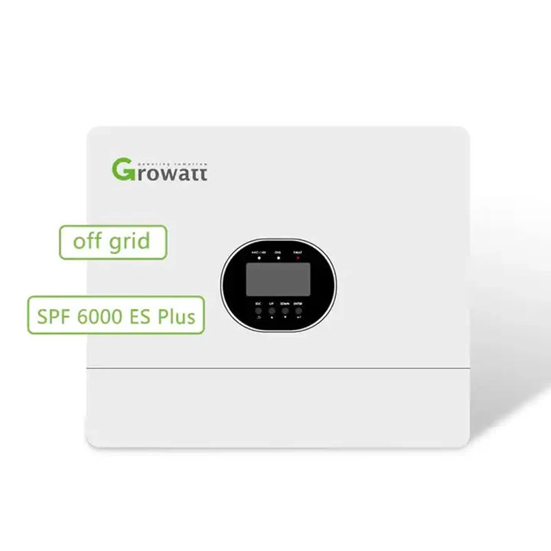 

Growatt EU Warehouse 6kw SPF6000ES SPF 6000 ES PLUS Single Phase Off Grid Pure Sine Wave Mppt 6KVA 6000w Solar Inverter