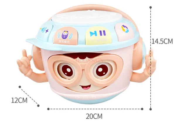 Детский Музыкальный барабан, детский барабан для раннего развития, игрушка для малышей 1 год, 0-6-12 месяцев 
Детский Музыкальный барабан, детский барабан для раннего развития, игрушка для малышей 1 год, 0-6-12 месяцев