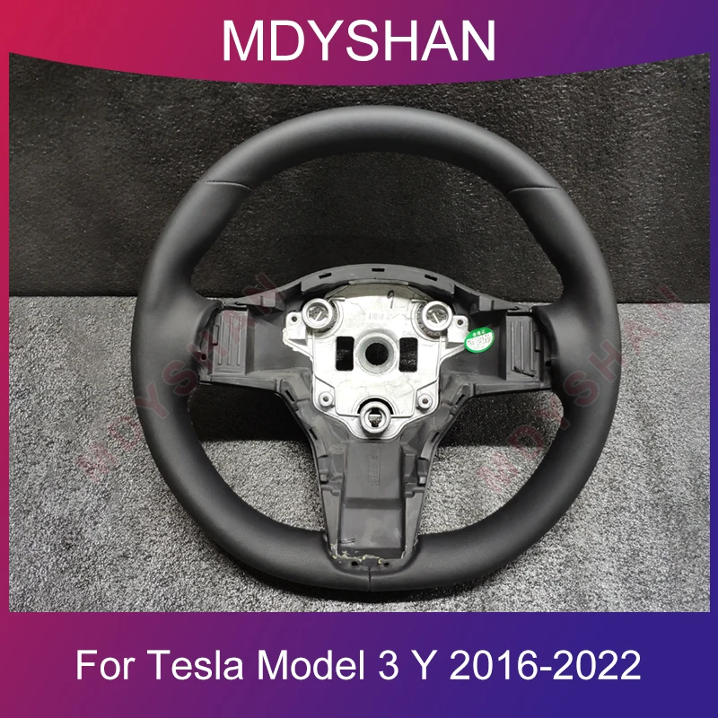 Black Leather Steering Wheel for Model 3 Model Y 2016 2017 2018 2019 2020 2021 2022 Custom Style Heating
Black Leather Steering Wheel for Model 3 Model Y 2016 2017 2018 2019 2020 2021 2022 Custom Style Heating