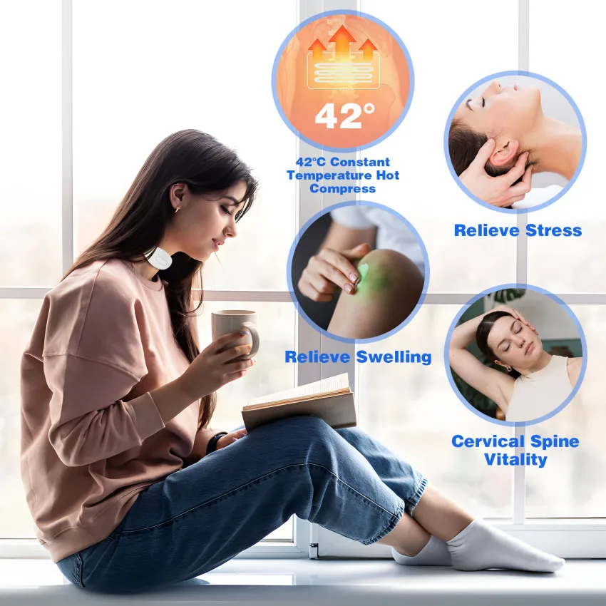 Neck Massager for Neck Pain,Intelligent Portable Neck Massager with Heat Function,USB Charging Neck Relax Massager,Massage at
Neck Massager for Neck Pain,Intelligent Portable Neck Massager with Heat Function,USB Charging Neck Relax Massager,Massage at