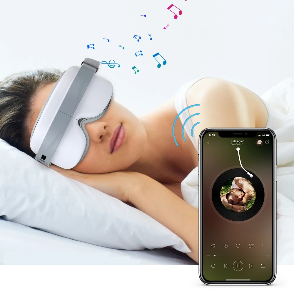 Electric Vibration Eye Massager Hot Compress Music Fatigue Relieve Eye Care Heating Therapy Foldable Office Home Sleep Eye Mask
Electric Vibration Eye Massager Hot Compress Music Fatigue Relieve Eye Care Heating Therapy Foldable Office Home Sleep Eye Mask