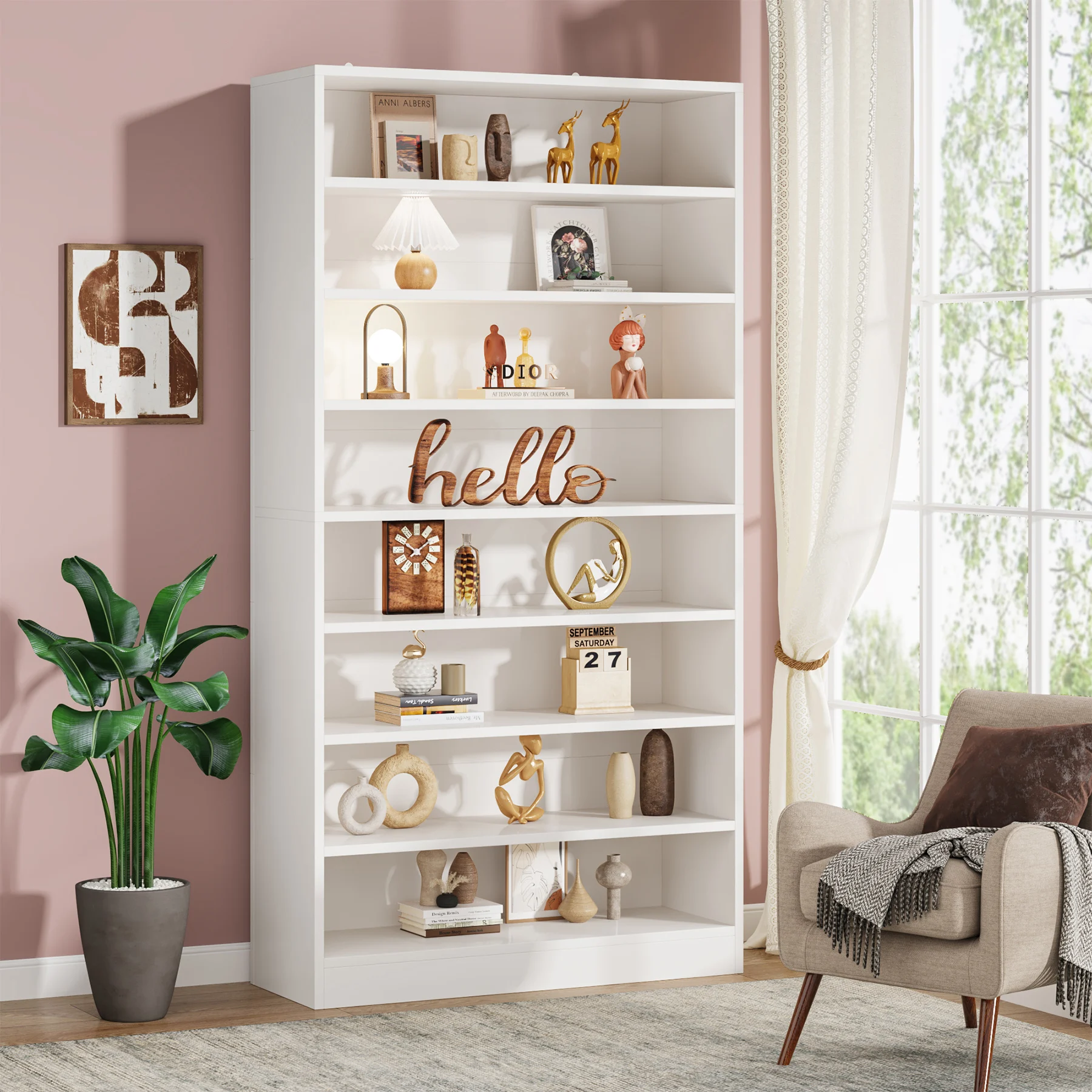 Tribesigns 71 Inch Tall Bookcase, Modern Freestanding Bookshelf 9 Tier Bookcases,Display Shelf Storage Cabinet Organizer
Tribesigns 71 Inch Tall Bookcase, Modern Freestanding Bookshelf 9 Tier Bookcases,Display Shelf Storage Cabinet Organizer