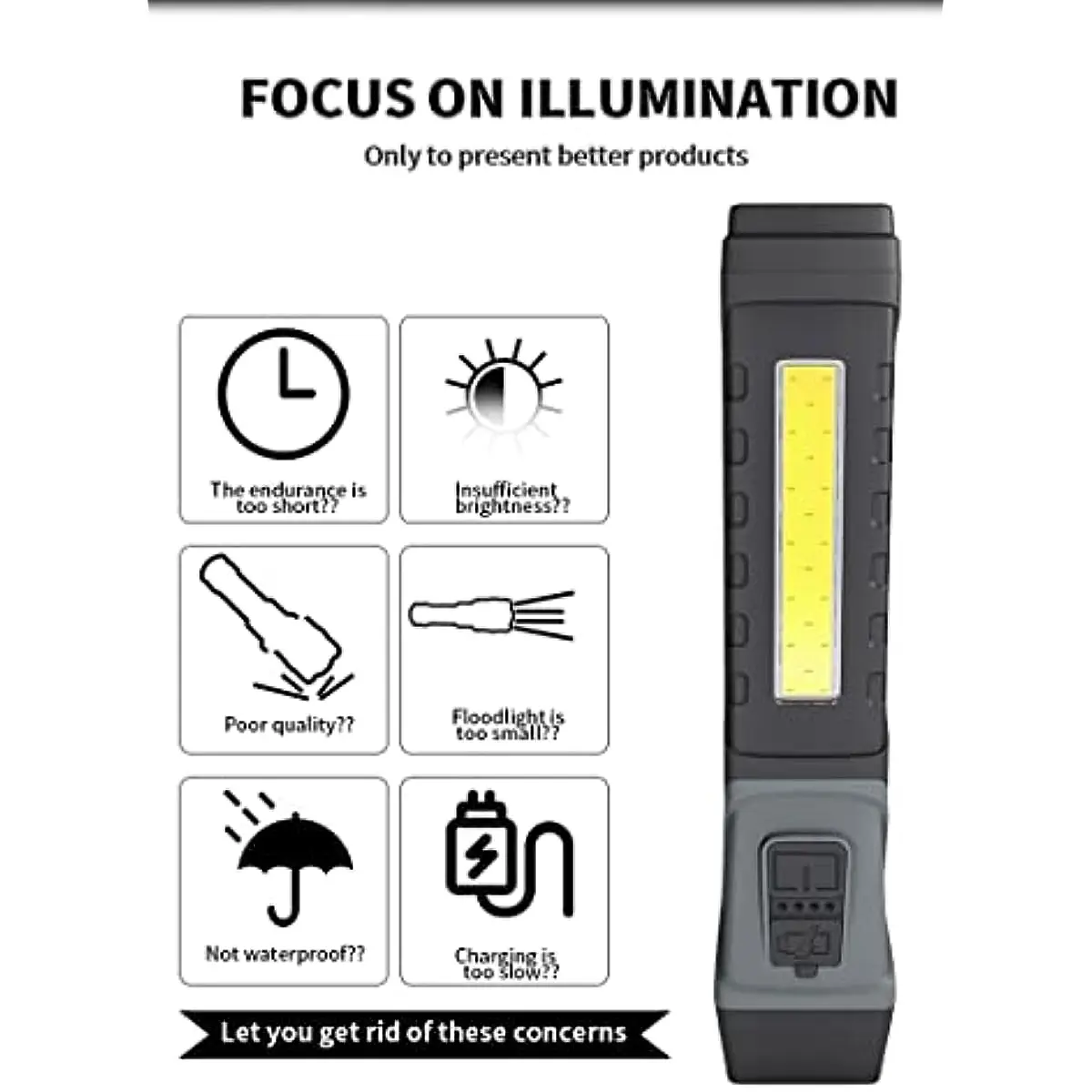 Portable USB Rechargeable with Battery Torch 90-degree Rotatable Flashlight Multifunctional Lighting Outdoor Camping Lantern
Portable USB Rechargeable with Battery Torch 90-degree Rotatable Flashlight Multifunctional Lighting Outdoor Camping Lantern