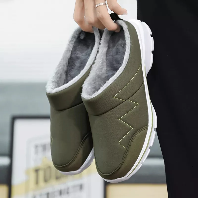 Men Slippers Winter Summer Warm Plush Home Indoor Outdoor Couples Half Slippers Large Size Comfortable Mesh Breathable Slippers
Men Slippers Winter Summer Warm Plush Home Indoor Outdoor Couples Half Slippers Large Size Comfortable Mesh Breathable Slippers