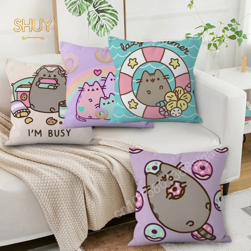 Chubby Cat Print Kawaii Pillow Case Peach Skin Cute Cartoon Pattern Funny Cushion Cover for Sofa Car Aesthetics Room Decoration
Chubby Cat Print Kawaii Pillow Case Peach Skin Cute Cartoon Pattern Funny Cushion Cover for Sofa Car Aesthetics Room Decoration