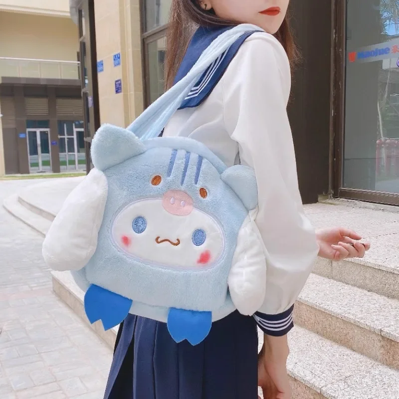 Sanrio Cinnamoroll Kawaii Anime Plush Shoulder Bag Cute Sweet Blue Lovely Furry Doll Large Capacity Student Handbag Girl Gift
Sanrio Cinnamoroll Kawaii Anime Plush Shoulder Bag Cute Sweet Blue Lovely Furry Doll Large Capacity Student Handbag Girl Gift