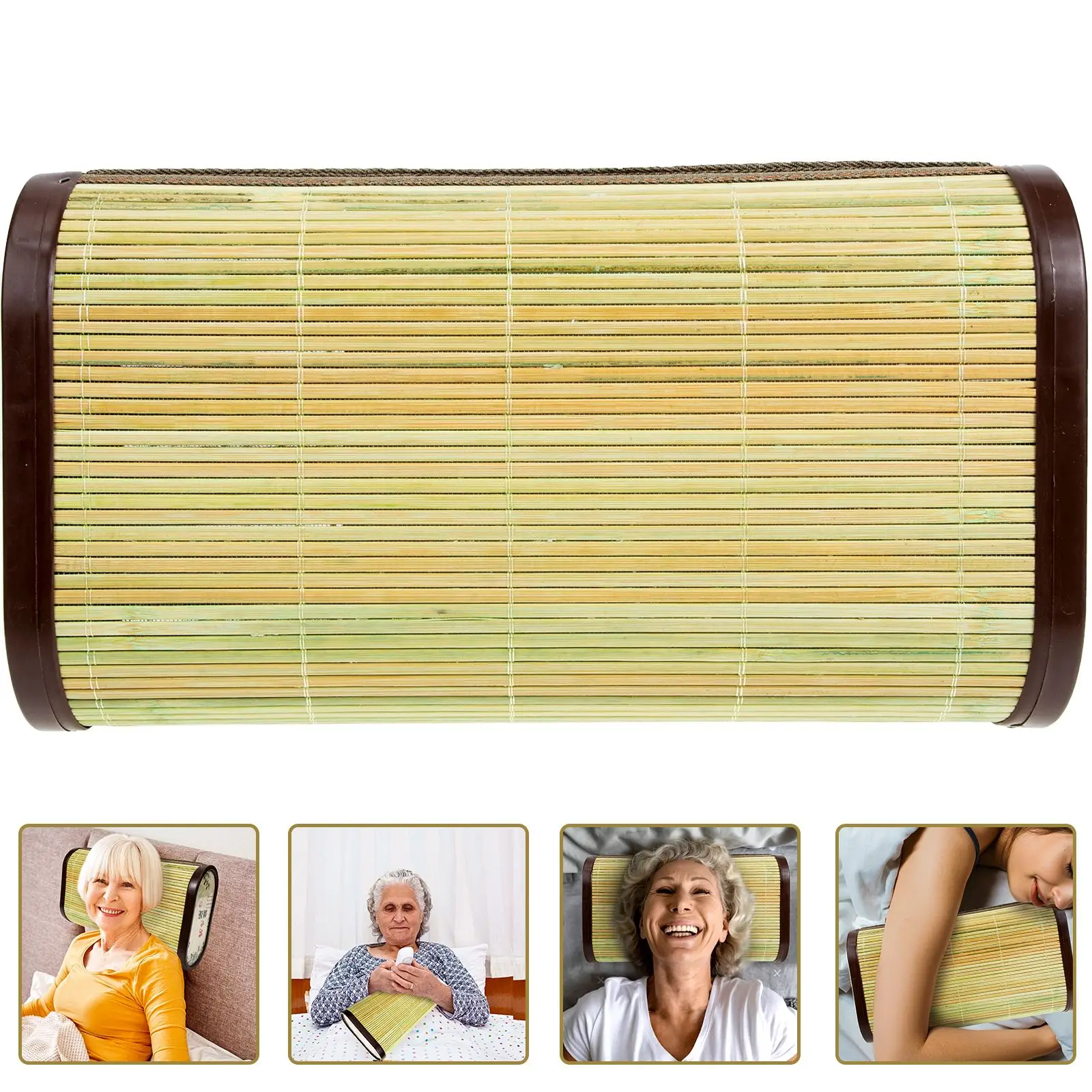 

Neck Rest Sweat Steam Neck Cushion Supply Bamboo Pillow Woven Pillows Elderly Sweat Stem Home Supplies Cooling Take Bath
