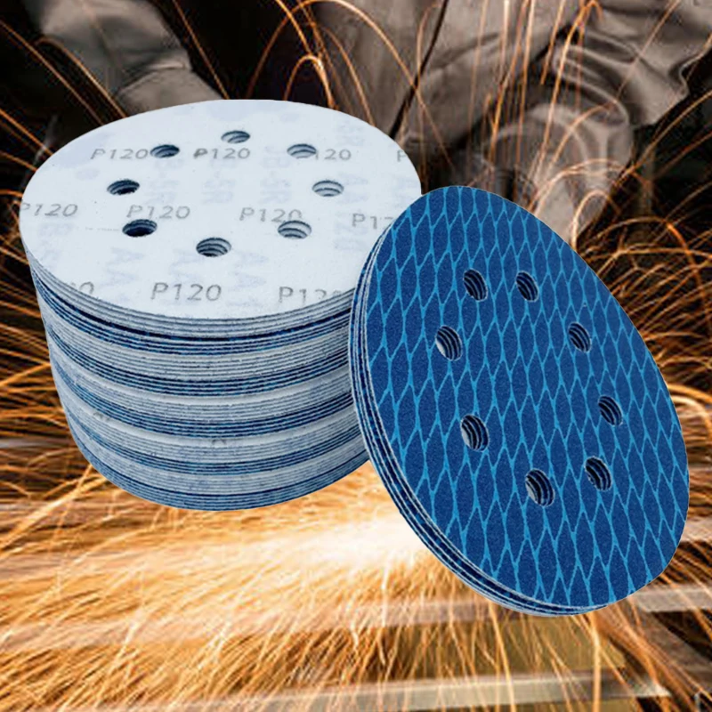 100Pc Orbital Sander Blue Dry Wet Velvet Sandpaper 5 Inch 8 Hole Sanding Disc Sand Paper For Anti Blocking Rhombus Sanding Discs
100Pc Orbital Sander Blue Dry Wet Velvet Sandpaper 5 Inch 8 Hole Sanding Disc Sand Paper For Anti Blocking Rhombus Sanding Discs