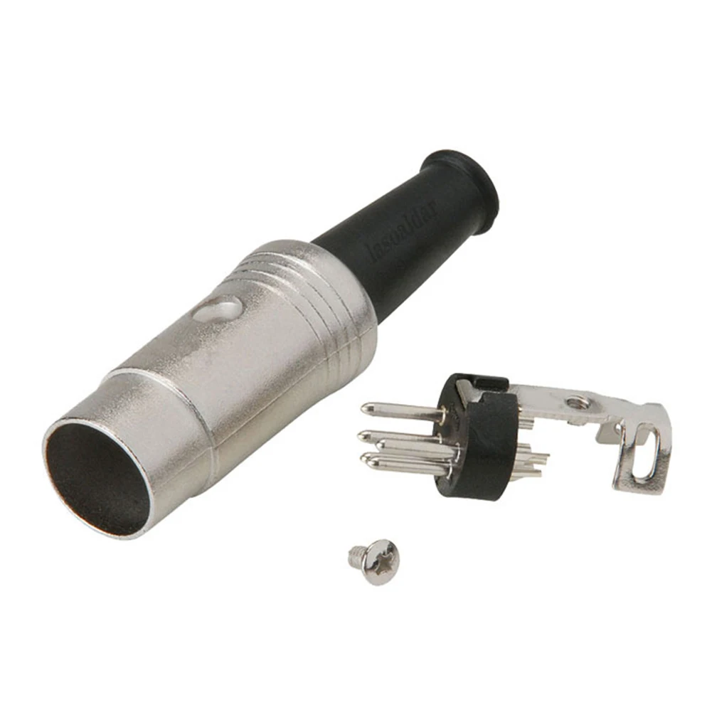 5-pin Audio Adapter DIN Plug Male Midi Connector Cable Lead Male Straight Plug With Heavy Duty Cable Clamp Silver Plated Contact
5-pin Audio Adapter DIN Plug Male Midi Connector Cable Lead Male Straight Plug With Heavy Duty Cable Clamp Silver Plated Contact