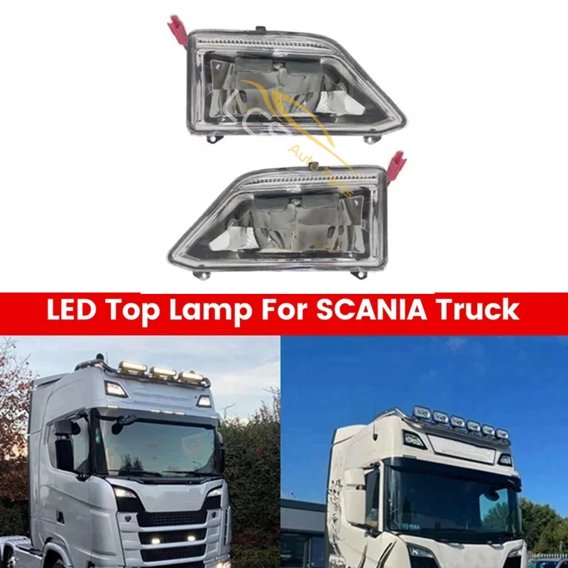

1 PCS Big Size Truck Top Lamp For Scania L, P, G, R, S Led Front Spot Lamp With Reflector Lh Rh 2535366 2535367