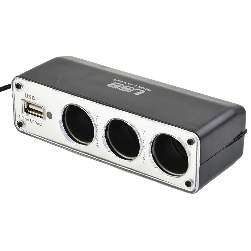 High Quality Charger Adapter Triple Splitter 5A/250V 5V/500mAh Convenient Lightweight 12V/5A Accessories Black
High Quality Charger Adapter Triple Splitter 5A/250V 5V/500mAh Convenient Lightweight 12V/5A Accessories Black