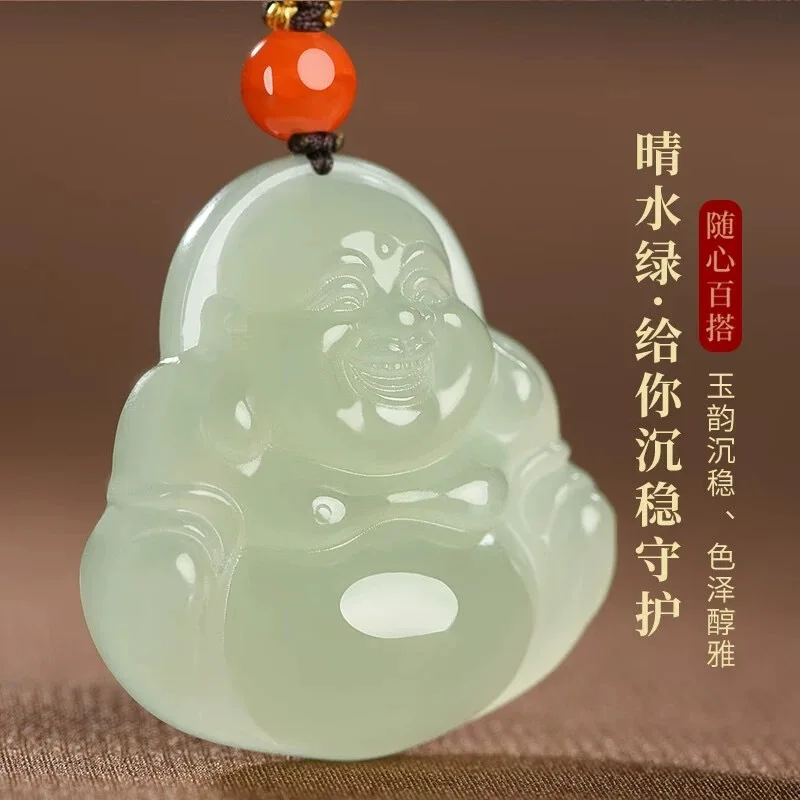 Подвеска в виде Будды класса А с веревочной цепочкой, Hetian Jades Nephrite Maitreya талисманы Будда, Женское Ожерелье, изящные ювелирные аксессуары
Подвеска в виде Будды класса А с веревочной цепочкой, Hetian Jades Nephrite Maitreya талисманы Будда, Женское Ожерелье, изящные ювелирные аксессуары