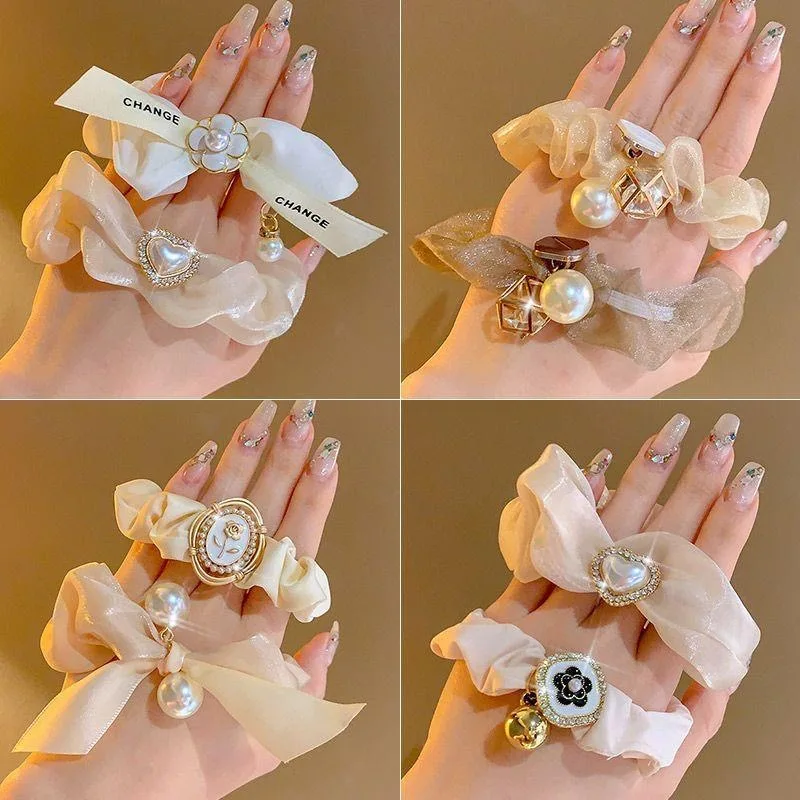 Korean Elegant Elastics Hair Band Scrunchies Ponytail Holders Women Girls Rubber Bands Bowknot Pearls Hair Accessories
Korean Elegant Elastics Hair Band Scrunchies Ponytail Holders Women Girls Rubber Bands Bowknot Pearls Hair Accessories