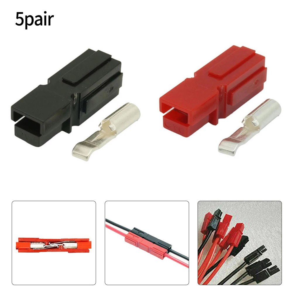 5 Pairs 30A 600V For Anderson Plug Marine Power Connectors Red And Black Terminal 20-12AWG FOR Terminal Block Accessories
5 Pairs 30A 600V For Anderson Plug Marine Power Connectors Red And Black Terminal 20-12AWG FOR Terminal Block Accessories