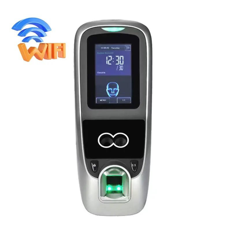 

Multibio700/Iface7 WIFI TCP/IP Biometric Face Fingerprint Access Control Systems Facial Door Access Control Time Attendance