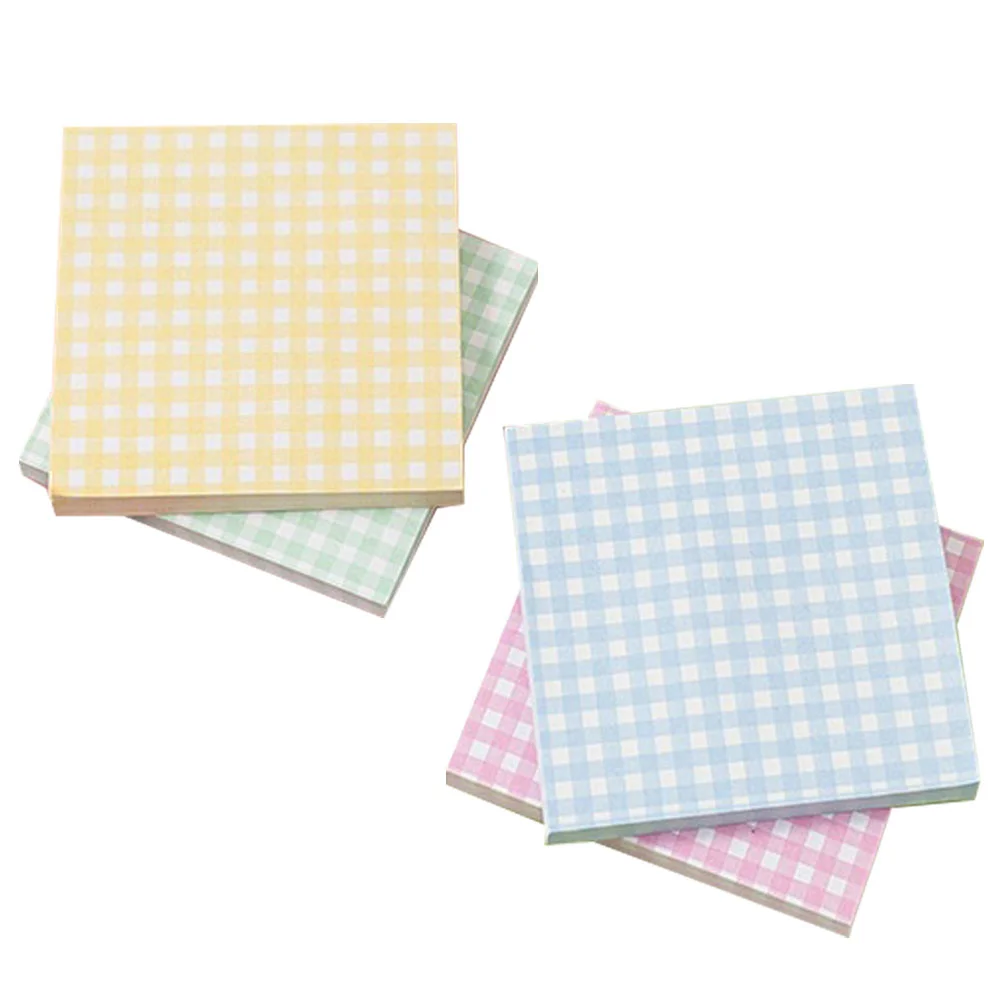 4 Books Cute Sticky Notes Plaid Element Stickers Portable Memo Pads Tabs Small Message Paper Student
4 Books Cute Sticky Notes Plaid Element Stickers Portable Memo Pads Tabs Small Message Paper Student