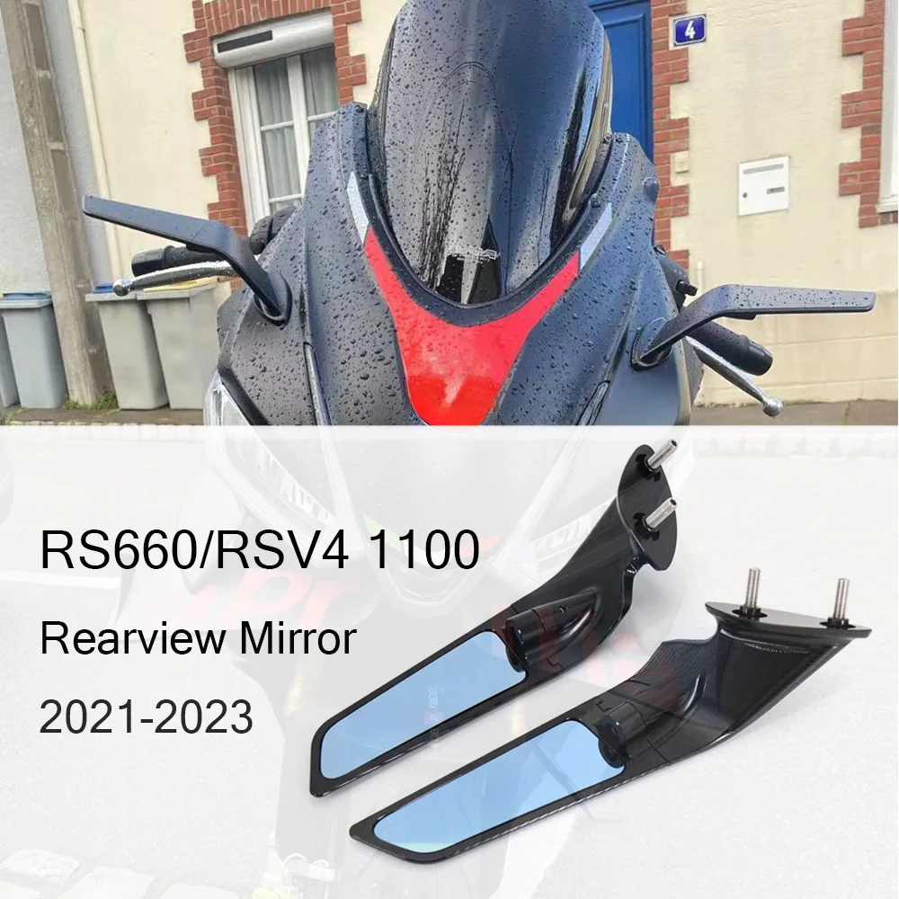 

For Aprilia RS660 / RSV4 1100 Mirrors Stealth Mirrors Sports Winglets Mirror Kits Adjustable Mirrors Motorcycle Wing Mirrors