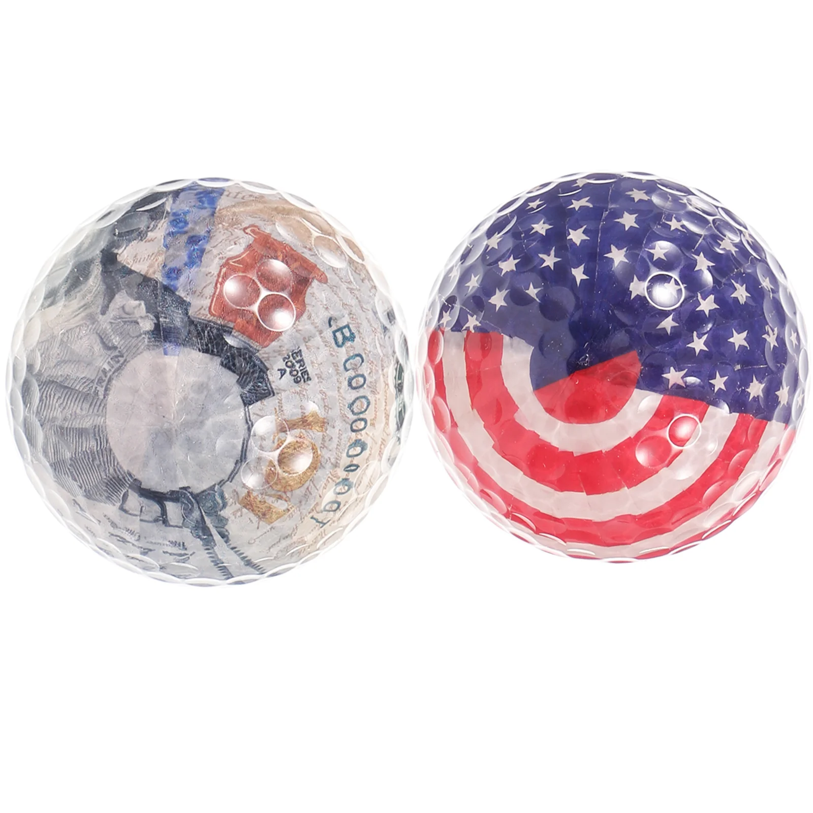 

2 Pcs Golf Practice Ball Stuff Golfing Training Aids Balls Accessories Indoor Synthetic Rubber Womens Multi-function