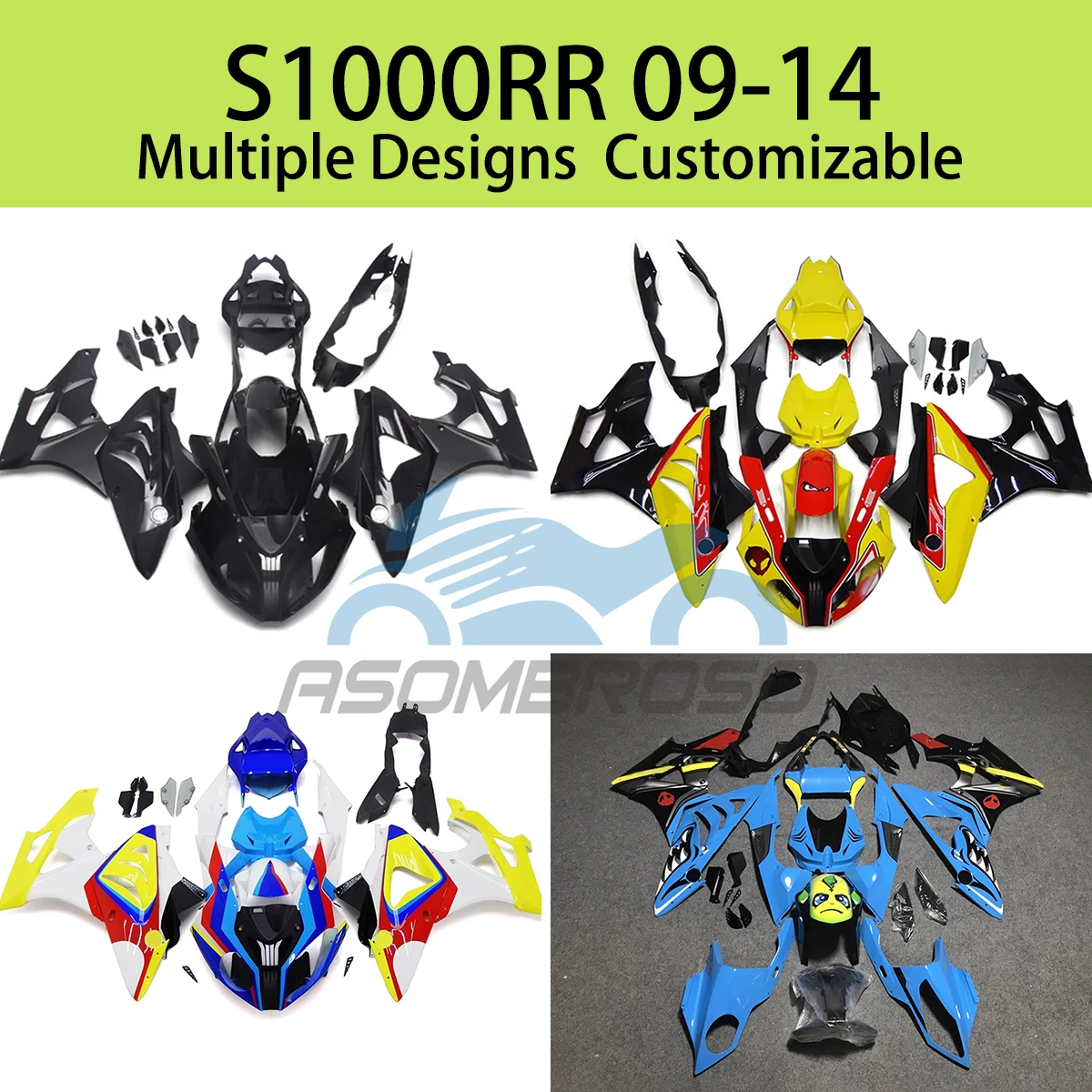 Motorcycle Parts Fairings S1000RR 09 10 11 12 13 14 Bodywork Set Fairing Kit for BMW S 1000RR 2009 2010 2011 2012 2013 2014
Motorcycle Parts Fairings S1000RR 09 10 11 12 13 14 Bodywork Set Fairing Kit for BMW S 1000RR 2009 2010 2011 2012 2013 2014