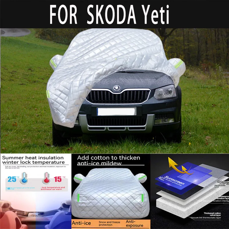 Автомобильный защитный чехол с защитой от града для SKODA Yeti, снежный чехол, солнцезащитный козырек, водонепроницаемые и пыленепроницаемые внешние автомобильные аксессуары
Автомобильный защитный чехол с защитой от града для SKODA Yeti, снежный чехол, солнцезащитный козырек, водонепроницаемые и пыленепроницаемые внешние автомобильные аксессуары