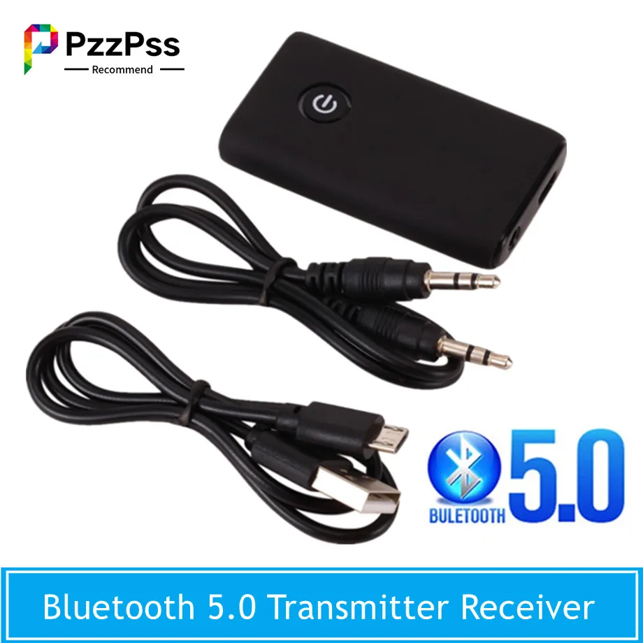 PzzPss 2 в 1 беспроводной Bluetooth 5 0 передатчик приемник заряжаемый для ТВ ПК