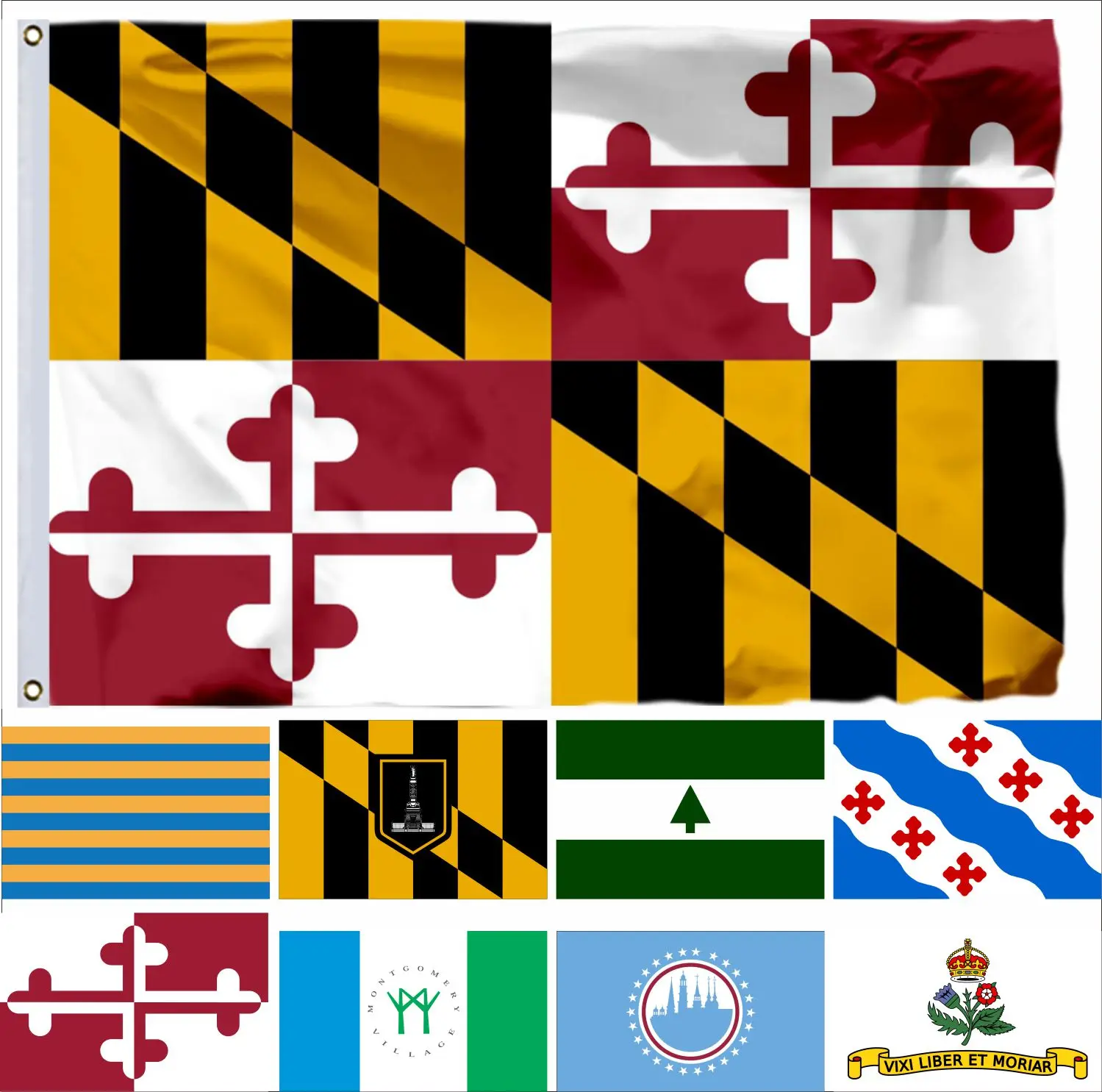 

USA Baltimore Maryland Flag 90x150cm Crossland 3x5ft US Guanica Rockville American United States Flags Greenbelt Banners