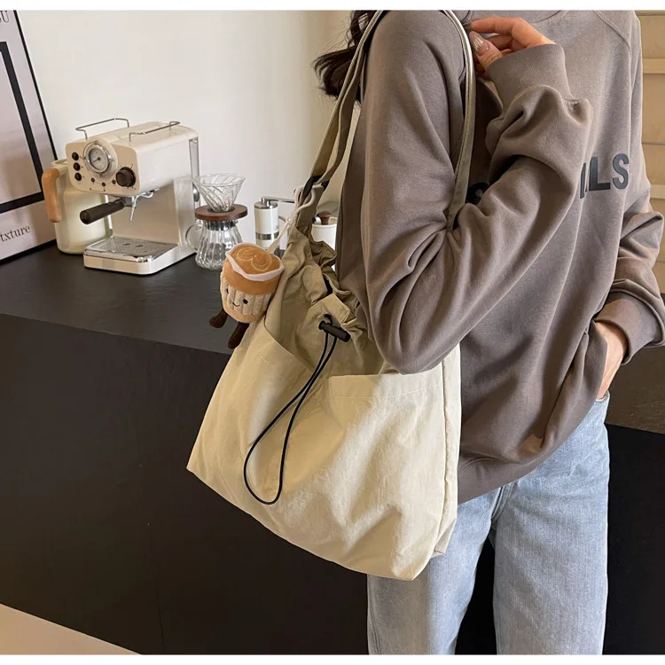 Women's Large Capacity Nylon Cloth Tote Bag Summer Versatile Crossbody & Shoulder Bag For School Class Daily Commute Women's Large Capacity Nylon Cloth Tote Bag Summer Versatile Crossbody & Shoulder Bag For School Class Daily Commute