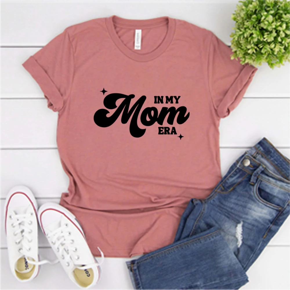 In My Mom Era Tshirt Aesthetic Mama Shirts Mom Life Tee Funny Mama Tops Trendy Women Short Sleeves Top Gift for Mom
In My Mom Era Tshirt Aesthetic Mama Shirts Mom Life Tee Funny Mama Tops Trendy Women Short Sleeves Top Gift for Mom