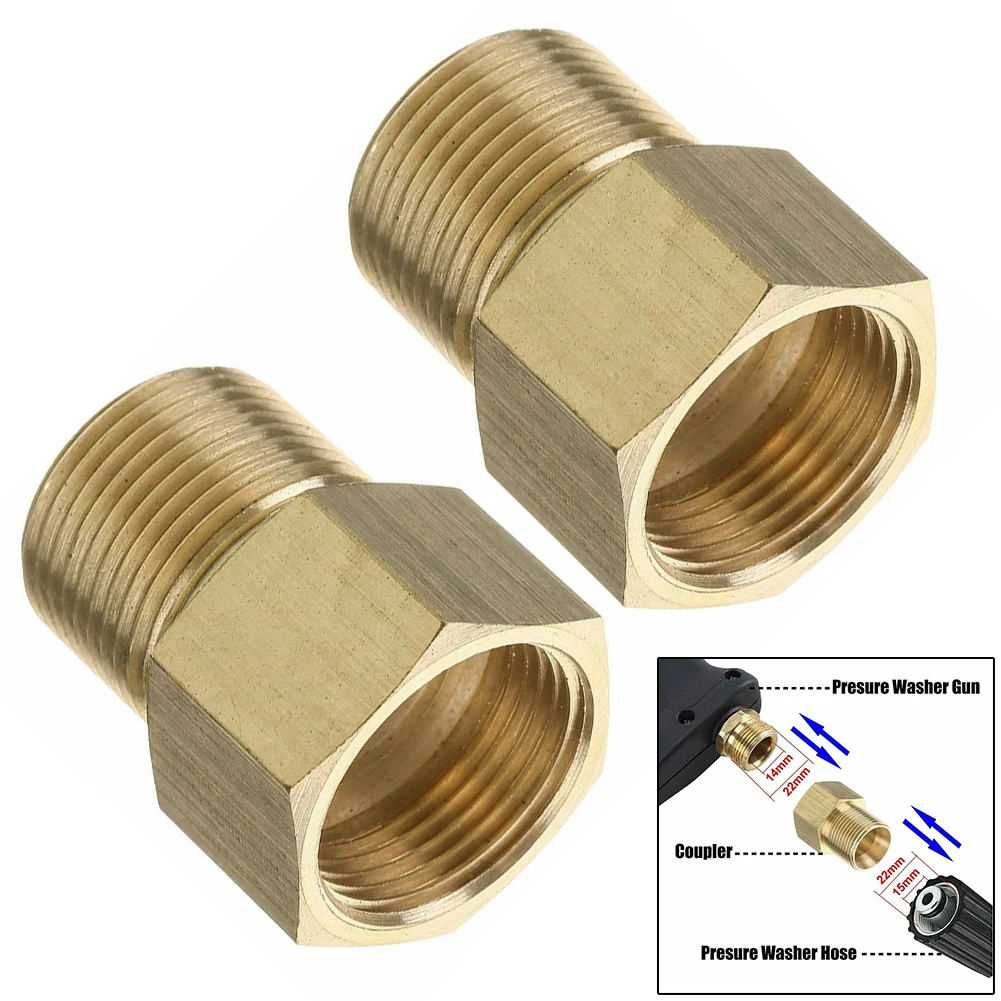 2pcs Coupler Metric M22 15mm Male To M22 14mm Pressure Washer Adapter Hose Thread Connector Fitting Kitchen Bathroom Accessories
2pcs Coupler Metric M22 15mm Male To M22 14mm Pressure Washer Adapter Hose Thread Connector Fitting Kitchen Bathroom Accessories