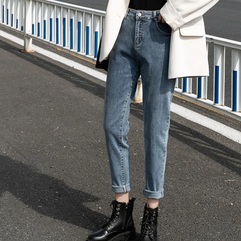 2022 Autumn And Winter New Pattern High Waist Show Thinness Straight Pants Women's Wear Easy Leisure Time Jeans Free Shipping
2022 Autumn And Winter New Pattern High Waist Show Thinness Straight Pants Women's Wear Easy Leisure Time Jeans Free Shipping