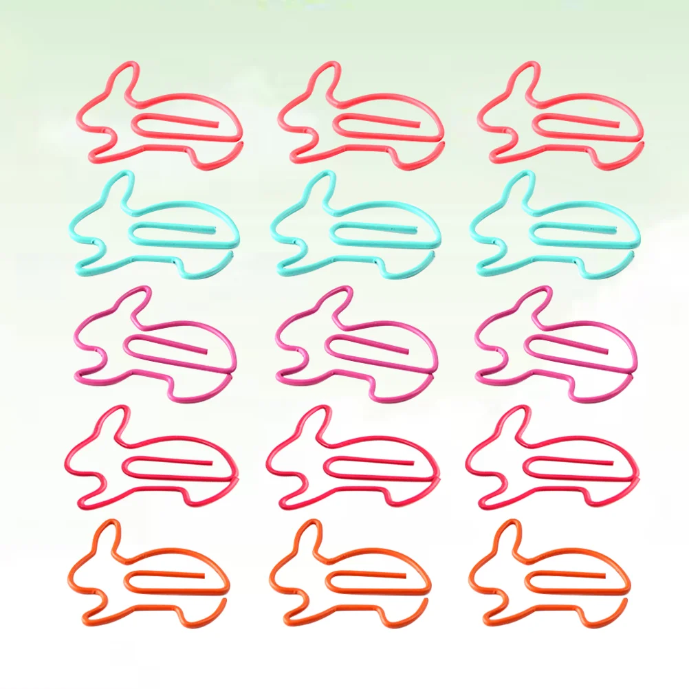 50 Pcs Binder Office Clips Easter Party Decoration Supplies Rabbit Shaped Bookmark
50 Pcs Binder Office Clips Easter Party Decoration Supplies Rabbit Shaped Bookmark