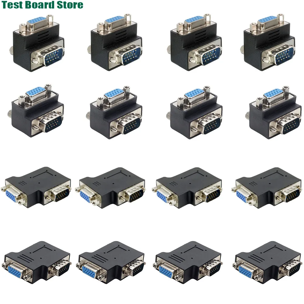 1Pce VGA SVGA90 ° elbow male to female high-definition converter HDB15P TV cable connector extension adapter display adapter
1Pce VGA SVGA90 ° elbow male to female high-definition converter HDB15P TV cable connector extension adapter display adapter