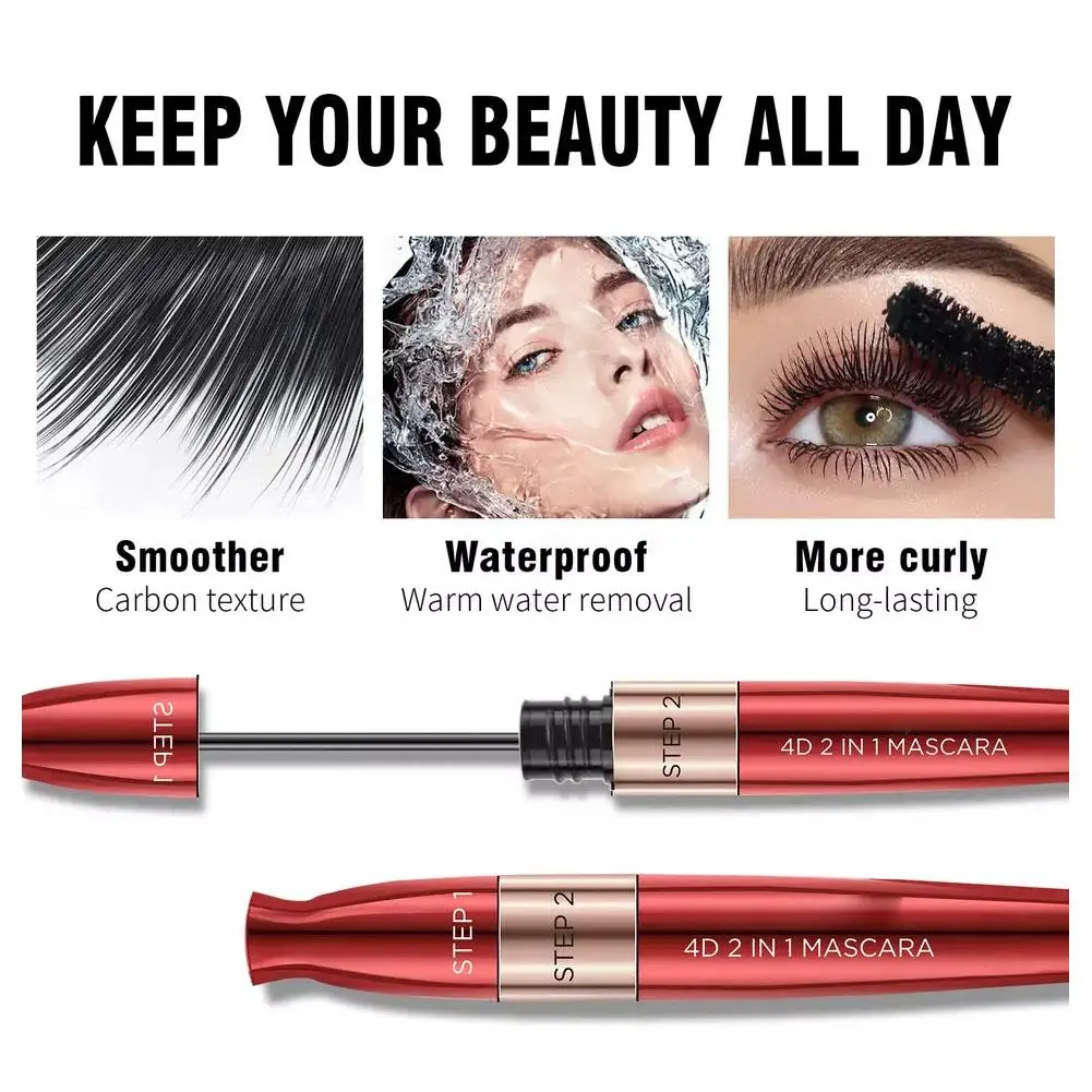 8.5g Silk Fiber Lash Mascara 2 In 1 Mascara 4D Waterproof Mascara Black Easy Lash Extension Clumping Dry Eyelashes Sweatpro M6A5
8.5g Silk Fiber Lash Mascara 2 In 1 Mascara 4D Waterproof Mascara Black Easy Lash Extension Clumping Dry Eyelashes Sweatpro M6A5