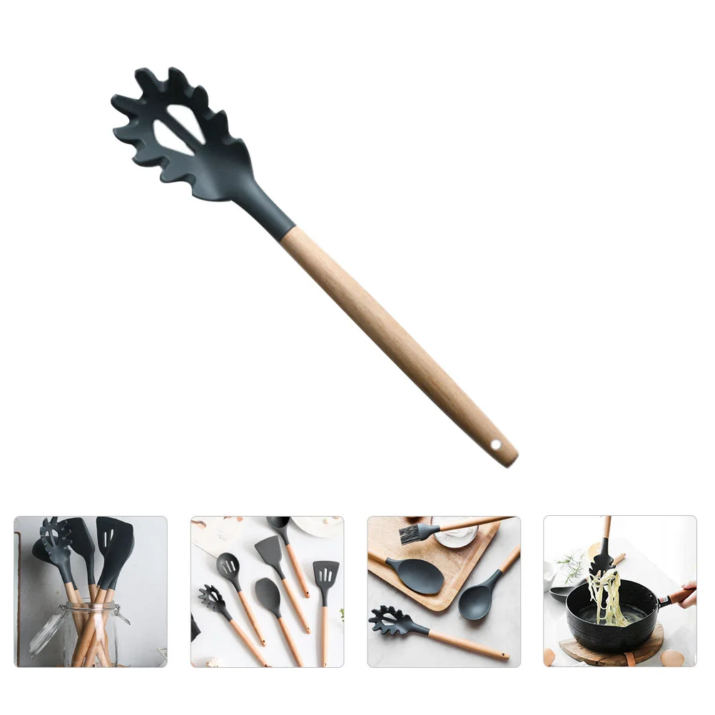 Wood Handle Silicone Spaghetti Spoon Multi-functional Pasta Claw Practical Pasta Claw Spoon Reusable Pasta Noodle Spoon for Home
Wood Handle Silicone Spaghetti Spoon Multi-functional Pasta Claw Practical Pasta Claw Spoon Reusable Pasta Noodle Spoon for Home