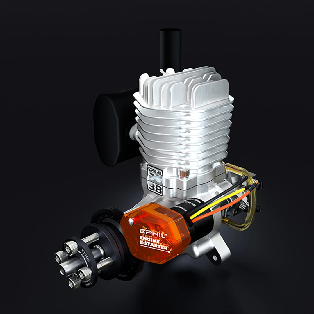 EphilXG-38cc-S PRO модель самолета бензиновый двигатель Горячая головка Электрический старт одноцилиндровый боковой ряд с фиксированным крылом
EphilXG-38cc-S PRO модель самолета бензиновый двигатель Горячая головка Электрический старт одноцилиндровый боковой ряд с фиксированным крылом