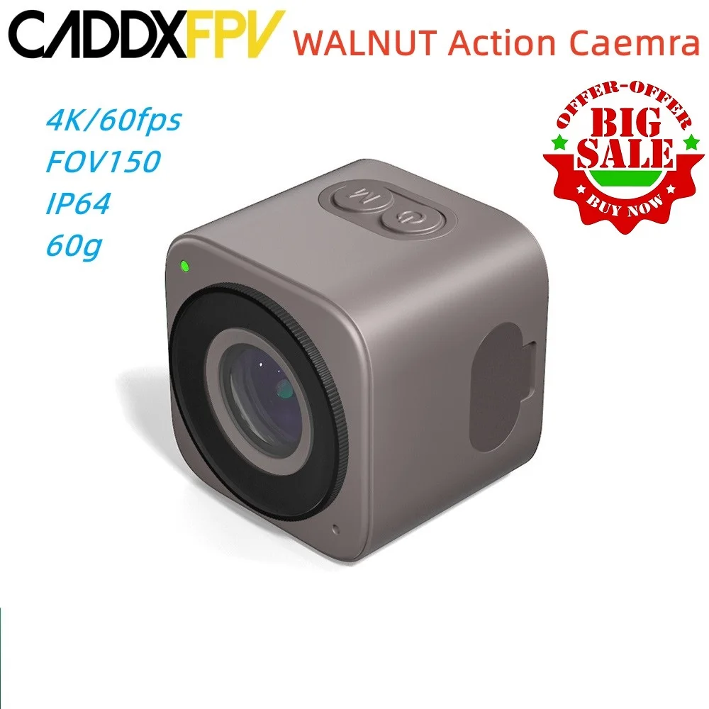 CADDX орех 4K/60fps FOV150 IP64 60g FPV Action Caemra встроенный аккумулятор 600 мАч Gyroflow ND8 ND16 для FPV Freestyle Cinewhoop
CADDX орех 4K/60fps FOV150 IP64 60g FPV Action Caemra встроенный аккумулятор 600 мАч Gyroflow ND8 ND16 для FPV Freestyle Cinewhoop