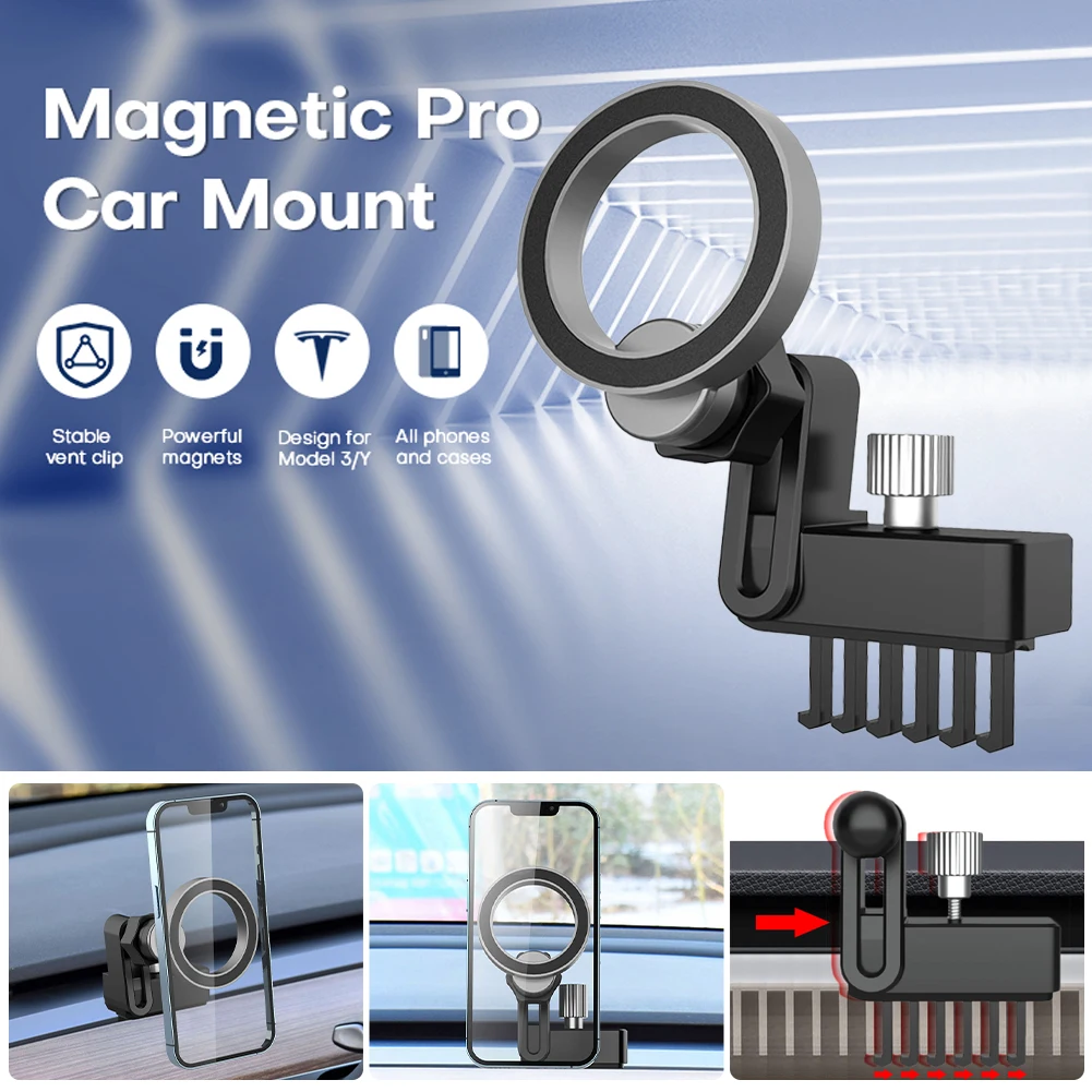360° Adjustable Magnetic Phone Mount Air Vent Phone Holder Bracket Holder For IPhone 14 13 12 Huawei Samsung For Tesla Model 3 Y
360° Adjustable Magnetic Phone Mount Air Vent Phone Holder Bracket Holder For IPhone 14 13 12 Huawei Samsung For Tesla Model 3 Y
