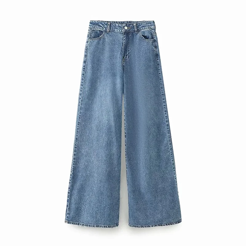 TRAF High-Waisted Pocket Jeans Women Autumn Commuter Full-Length Button Wide Leg Denim Pants Female 2023 Chic Loose Trousers New
TRAF High-Waisted Pocket Jeans Women Autumn Commuter Full-Length Button Wide Leg Denim Pants Female 2023 Chic Loose Trousers New