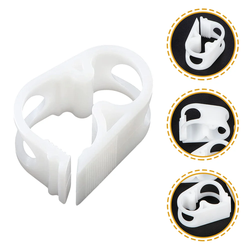 

5pcs Tube Clamps Shut Off Hose Clamp Tube Clip Pipe Hose Flow Perfect for Control Beer Bottle and Infusion Bottle White 6- 12MM