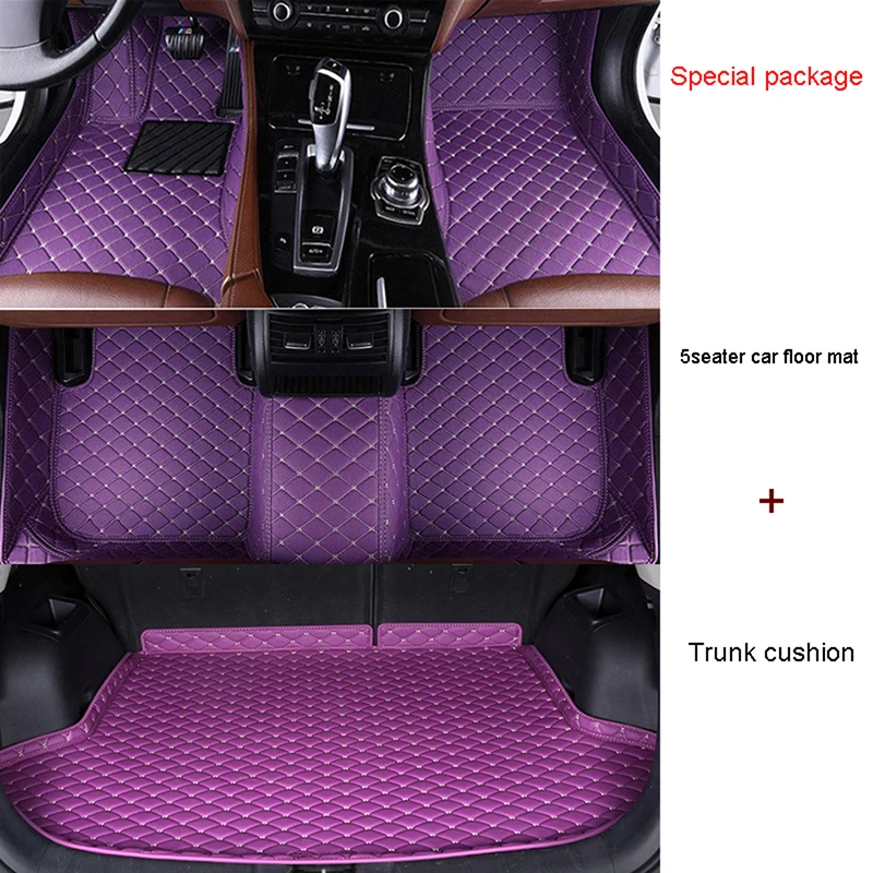 

WZBWZX Custom Car Floor Mat Trunk Mats 100％ For Lincoln All Models Navigator MKS MKZ MKC MKX MKT Auto Accessories Car-Styling