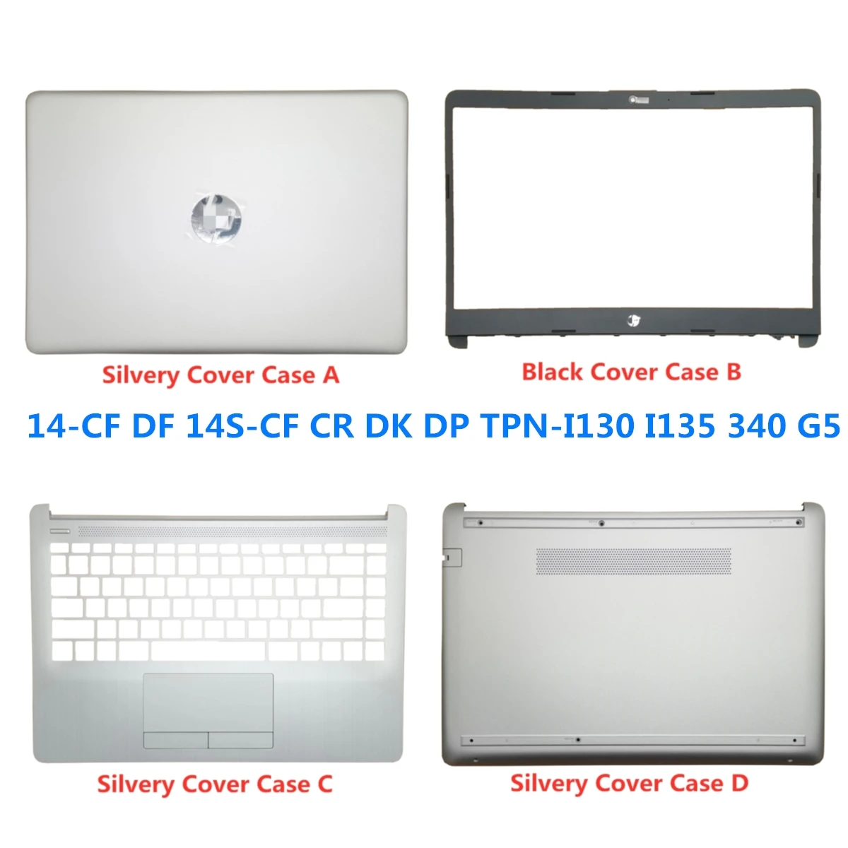

New Laptop For HP 14-CF DF 14S-CF CR DK DP TPN-I130 I135 340 G5 LCD Back Cover Case/Front Bezel /Palmrest/Bottom/Hinge
