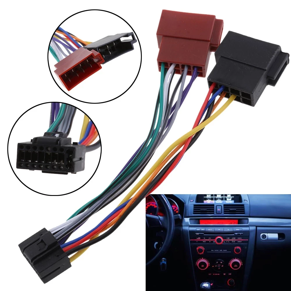 

1pcs ISO Standard Harness Suitable For Kenwood KENWOOD Audio Modified CD Player Tail Line Adapter ISO Plug Lossless Wiring Harne